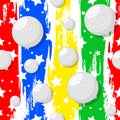 The seamless pattern on the golf theme.